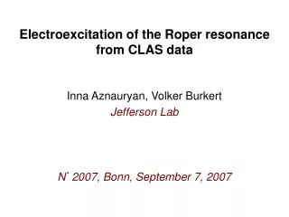 Electroexcitation of the Roper resonance from CLAS data