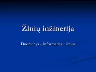 ini in inerija