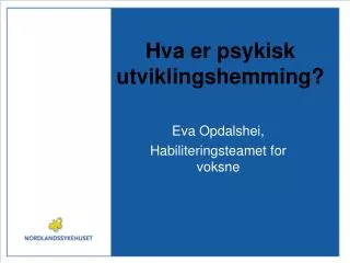 hva er psykisk utviklingshemming