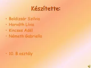 k sz tette