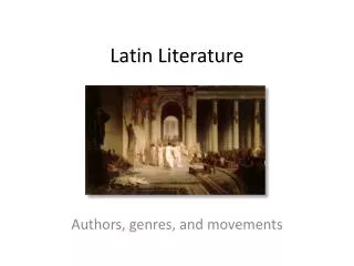 Latin Literature