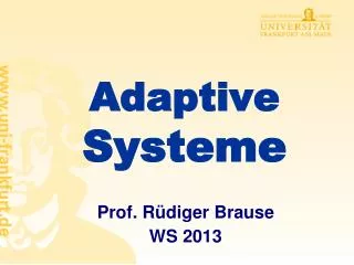 adaptive systeme
