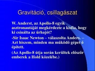 gravit ci csillag szat
