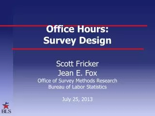 Office Hours: Survey Design