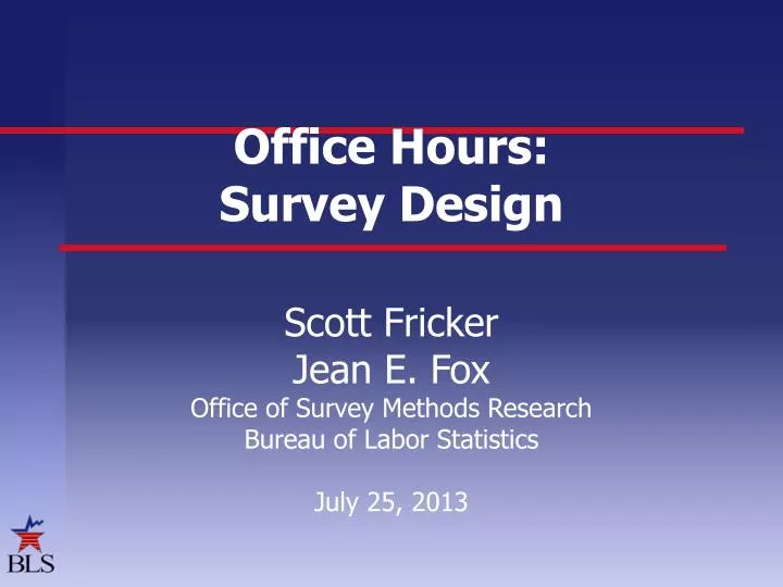 office hours survey design