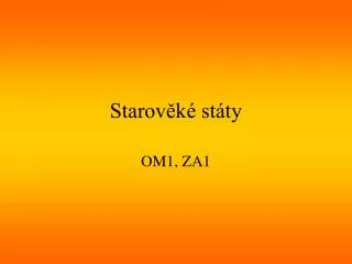 Starověké státy