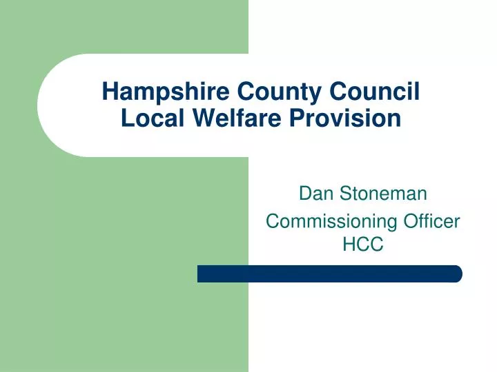 hampshire county council local welfare provision
