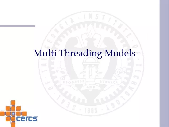 multi threading models