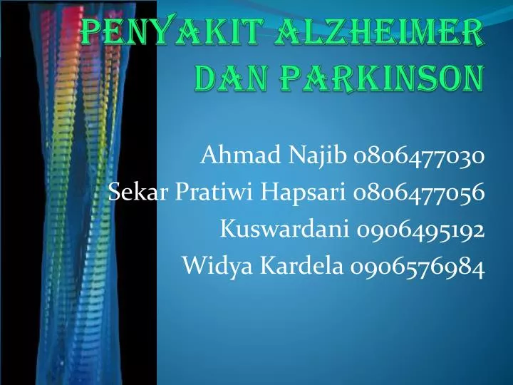 penyakit alzheimer dan parkinson