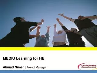 MEDIU Learning for HE Ahmad Nimer | Project Manager