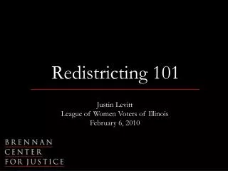 Redistricting 101