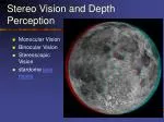 Stereo Vision and Depth Perception - slide 1