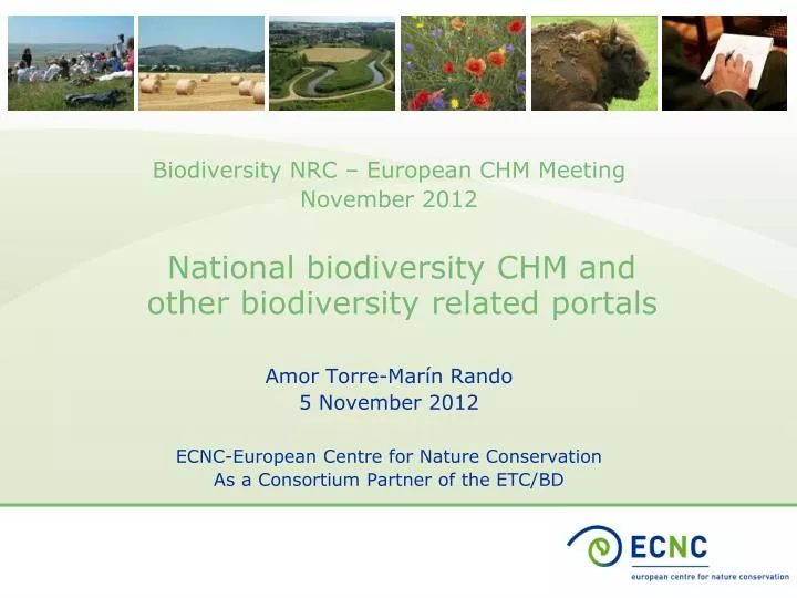 national biodiversity chm and other biodiversity related portals