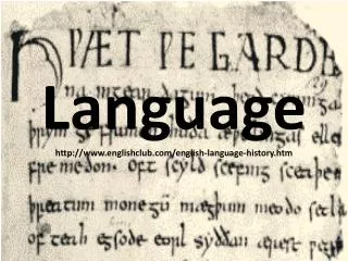 Language englishclub/english-language-history.htm