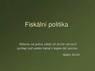 fisk ln politika