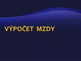 v po et mzdy