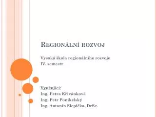 region ln rozvoj
