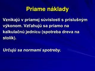 priame n klady