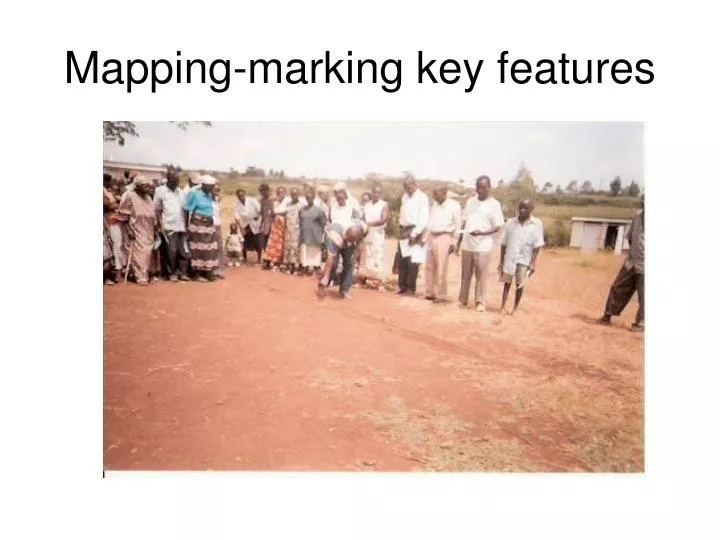 mapping marking key features