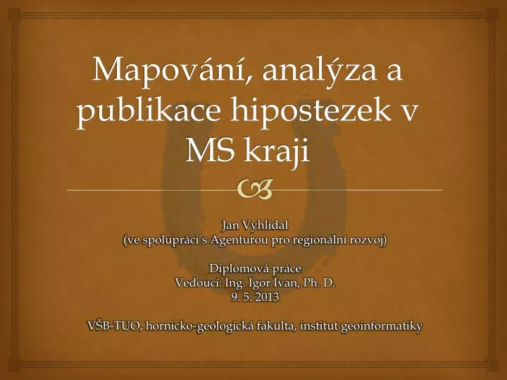 mapov n anal za a publikace hipostezek v ms kraji