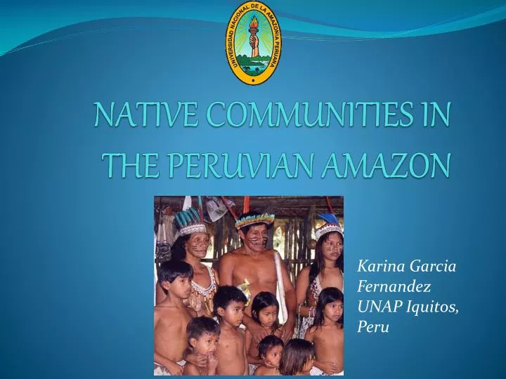 native communities in the peruvian amazon