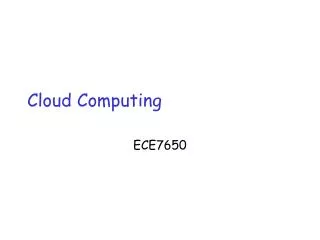 Cloud Computing