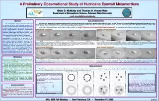 A Preliminary Observational Study of Hurricane Eyewall Mesovortices