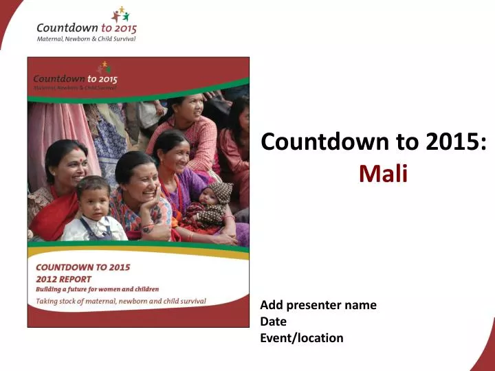 countdown to 2015 mali
