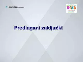 predlagani zaklju ki