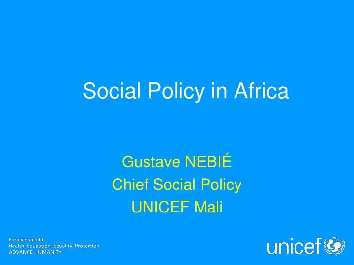 social policy in africa