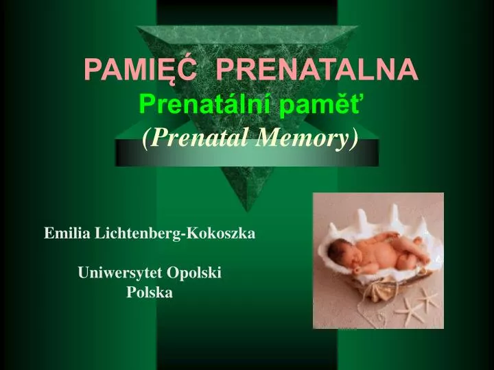 pami prenatalna prenat ln pam prenatal memory