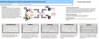 Scalable Data Management on High Throughput MALDI TOF Mass Spectrometer