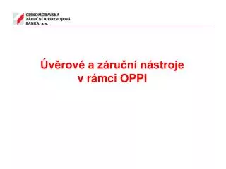 v rov a z ru n n stroje v r mci oppi