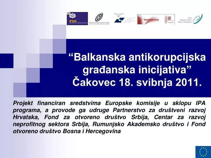 balkanska antikorupcijska gra anska inic i jativa akovec 18 svibnja 2011