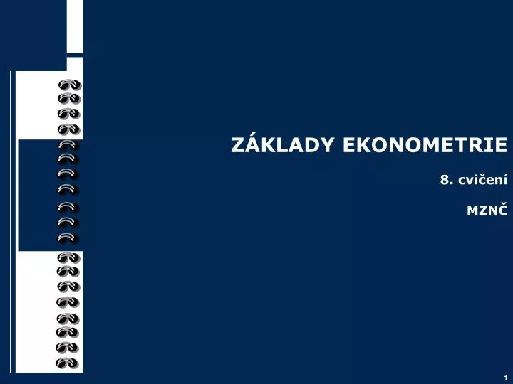 z klady ekonometrie 8 cvi en mzn