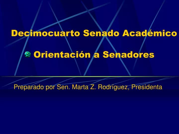 decimocuarto senado acad mico orientaci n a senadores