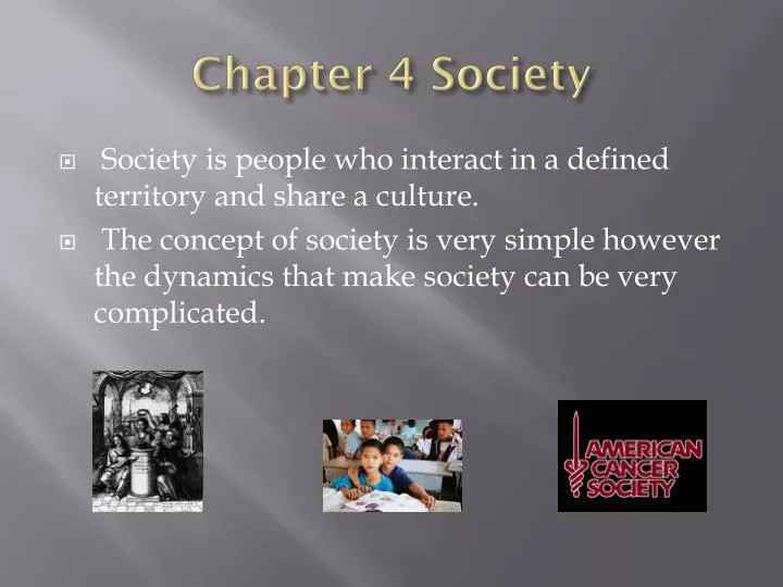 chapter 4 society