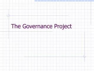 The Governance Project