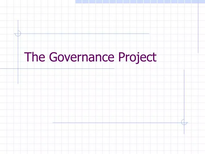 the governance project