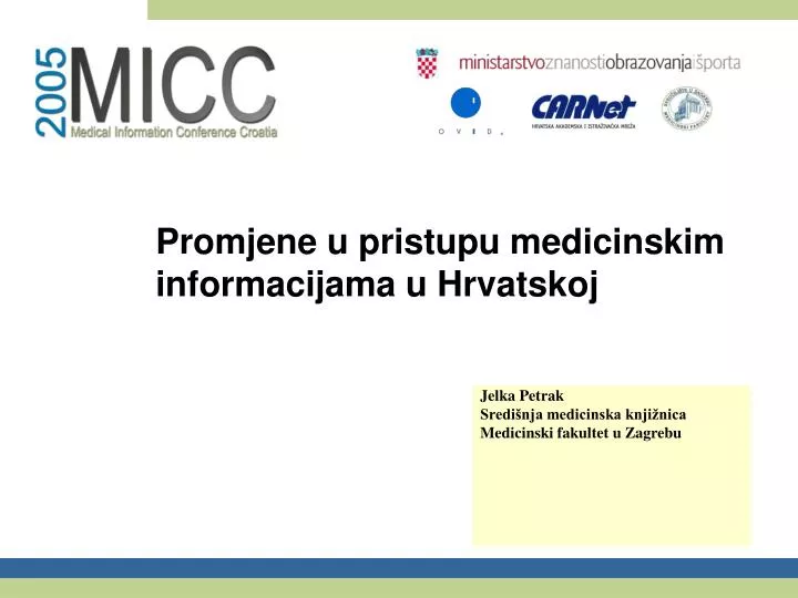 promjene u pristupu medicinskim informacijama u hrvatskoj