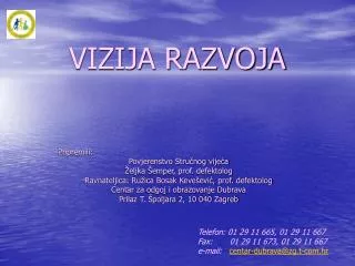 vizija razvoja