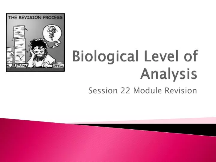 biological level of analysis
