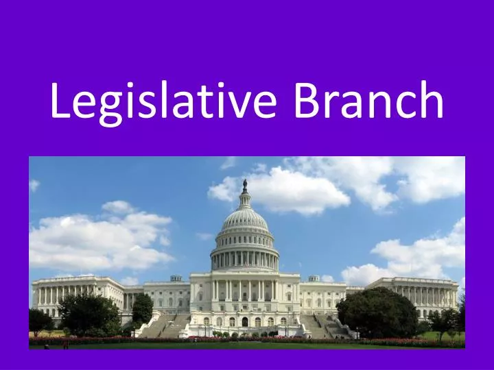 legislative branch