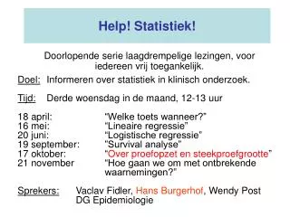 help statistiek