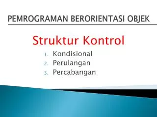 pemrograman berorientasi objek
