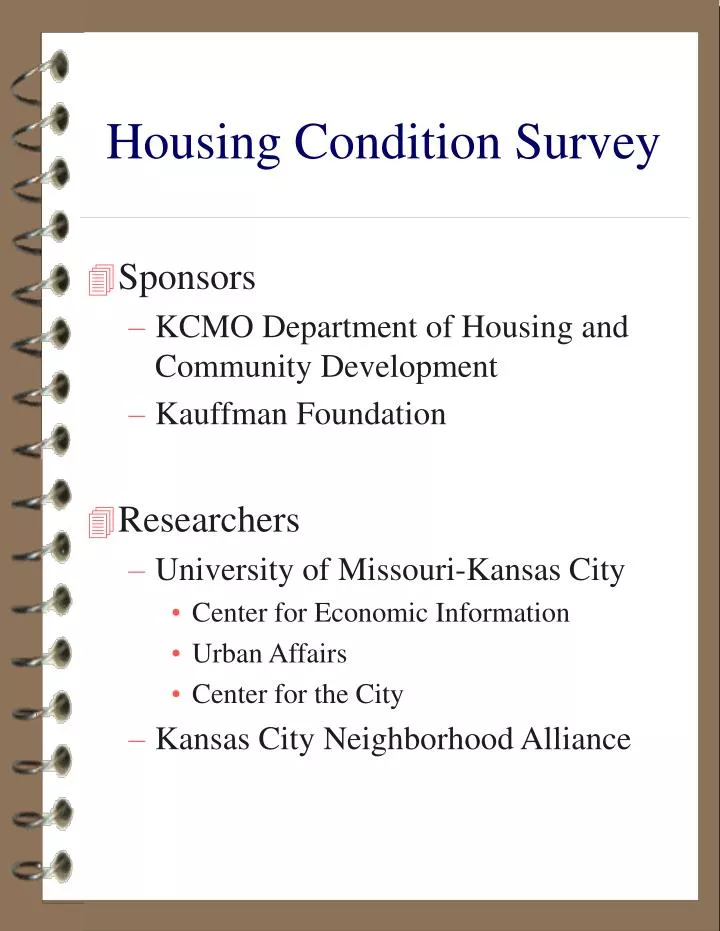 housing condition survey