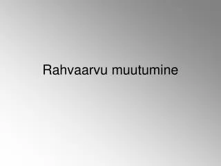 rahvaarvu muutumine