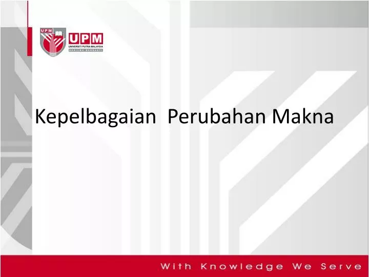 kepelbagaian perubahan makna