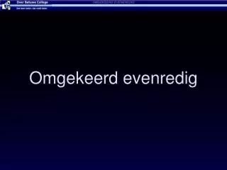 omgekeerd evenredig
