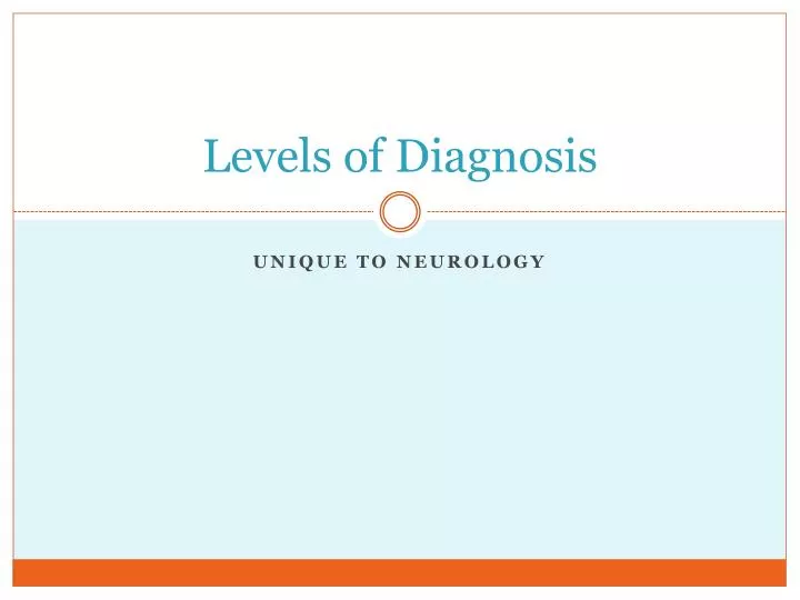 levels of diagnosis